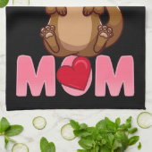 Otter Mama | Geschenk für die Mama des Eigentümers Geschirrtuch (Gefaltet)