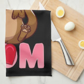 Otter Mama | Geschenk für die Mama des Eigentümers Geschirrtuch (Viertel Falte)