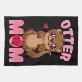 Otter Mama | Geschenk für die Mama des Eigentümers Geschirrtuch (Horizontal)