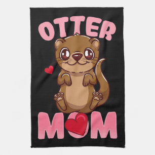 Otter Mama   Geschenk für die Mama des Eigentümers Geschirrtuch