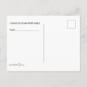 Otter Math Coloring Postcard Postkarte (Rückseite)