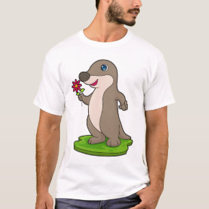 Otter mit Blume T-Shirt