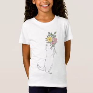 Otter mit Blumen T-Shirt