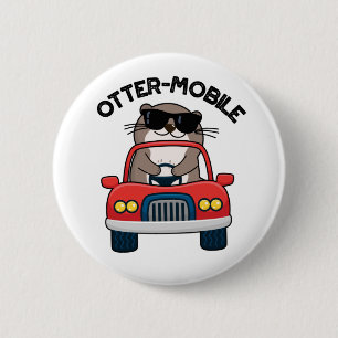 Otter-mobile Funny Animal Car Pun Button