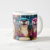Otter Musicians Jumbo-Tasse (Vorderseite Rechts)