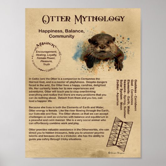 OTTER MYTHOLOGY POSTER (Vorne)