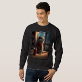 Otter  Nerd Otter Drinking Coffee  1 Sweatshirt (Vorne ganz)