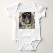 Otter-Nickerchen machende Baby-Ausstattung Baby Strampler (Vorderseite)