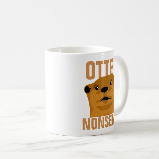 Otter Nonsense Coffee Tasse B (VorderseiteRechts)