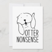 Otter Nonsense Dankeskarte (Vorderseite)