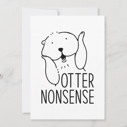 Otter Nonsense Dankeskarte (Vorderseite)