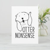 Otter Nonsense Dankeskarte (Stehend Vorderseite)
