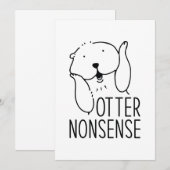 Otter Nonsense Dankeskarte (Vorne/Hinten)