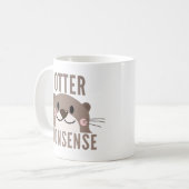 Otter Nonsense Funny Coffee Tasse (Vorderseite Links)