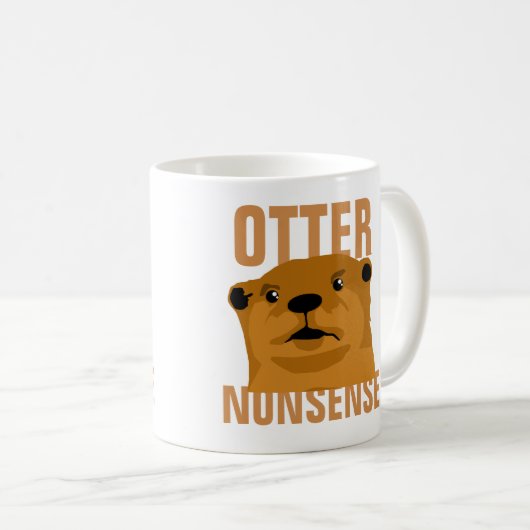 Otter Nonsense Kaffeetasse (VorderseiteRechts)