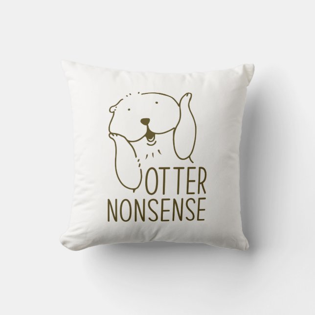 Otter Nonsense Kissen (Vorderseite)