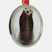 Otter Ornament Aus Metall (Rechts)