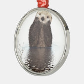 Otter Ornament Aus Metall (Links)
