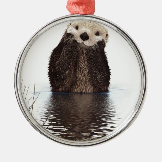 Otter Ornament Aus Metall (Vorne)