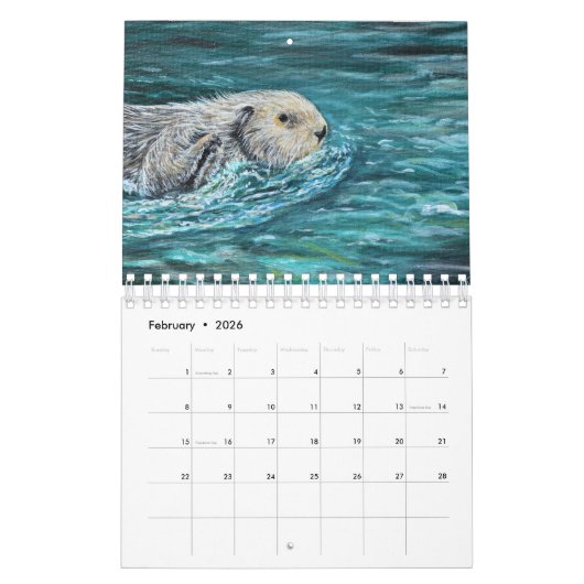 Otter Paintings Kalender (Feb 2026)
