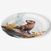 Otter Pappteller (Schrägansicht)