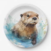 Otter Pappteller (Vorderseite)