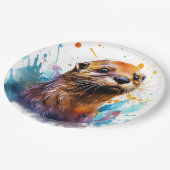 Otter Pappteller (Schrägansicht)