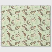 Otter Pattern Geschenkpapier (Flach)