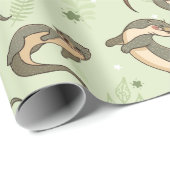 Otter Pattern Geschenkpapier (Rolleneckpunkt)