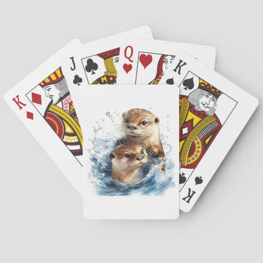 Otter Playing Cards Spielkarten (Rückseite)