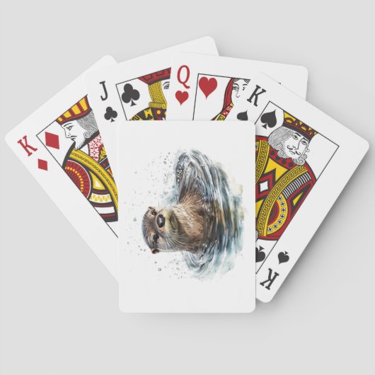 Otter Playing Cards Spielkarten (Rückseite)
