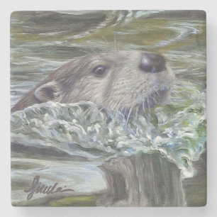 "Otter-Pop!" SteinUntersetzer