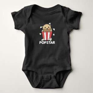 Otter Popcorn Pop Star Poppin Funny Baby Strampler