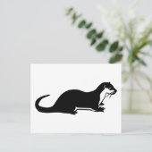 Otter Postkarte (Stehend Vorderseite)