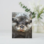 Otter Postkarte (Stehend Vorderseite)