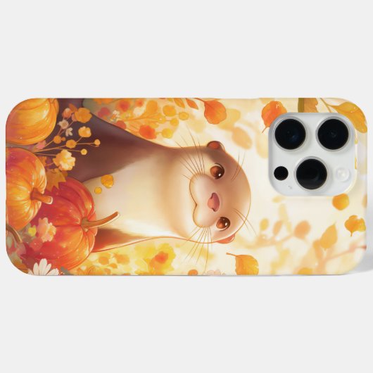 Otter Pumpkin Patch Case-Mate iPhone Hülle (Rückseite (Horizontal))