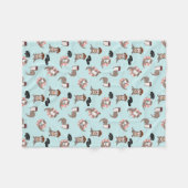 Otter Pups Fleece Blanket (Vorderseite (Horizontal))