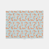 Otter Pups Fleece Blanket (Vorderseite (Horizontal))
