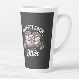 Otter Respect Each Other Funny Milchtasse