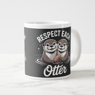 Otter respektieren sich gegenseitig lustig Jumbo-Tasse