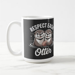 Otter respektieren sich gegenseitig lustig kaffeetasse