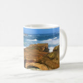 Otter Rock at Devil's Punchbowl Staat Park, Oregon Kaffeetasse (VorderseiteRechts)