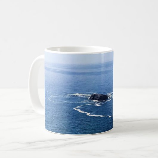 Otter Rock, Cape Foulweather, Newport, Oregon Kaffeetasse (Vorderseite Links)