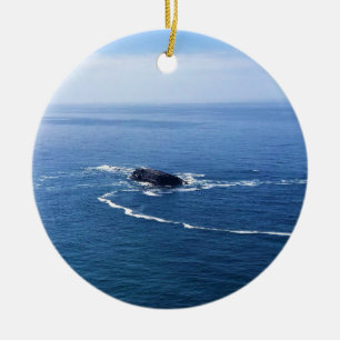 Otter Rock, Cape Foulweather, Newport, Oregon Keramik Ornament
