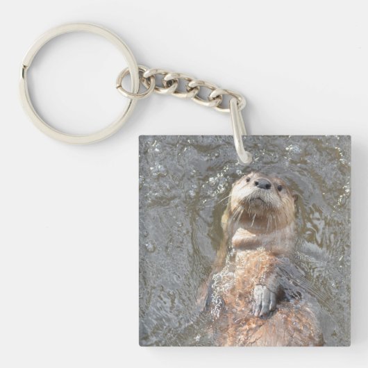Otter-Rückseiten-Floss Schlüsselanhänger (Vorderseite)