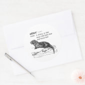 OTTER RUNDER AUFKLEBER (Umschlag)