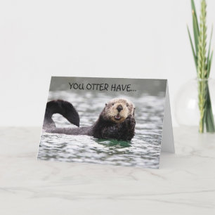 OTTER SAGT, U OTTER HABE EINEN KLEINEN CHRISTMAL FEIERTAGSKARTE