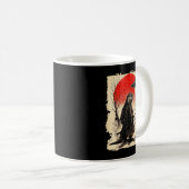 Otter Samurai Retro Ufo Japanese Warrior Art Graph Kaffeetasse (VorderseiteRechts)