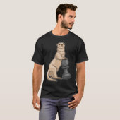 Otter Schach Pawn Schach T-Shirt (Vorne ganz)