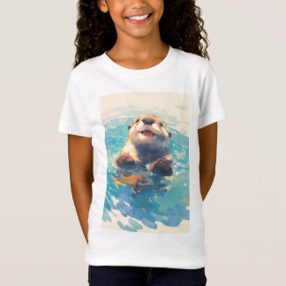 Otter schlackt durch Sonnenschein T-Shirt